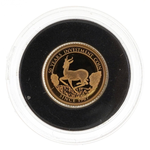 679 - 2016 14ct gold miniature fifty francs