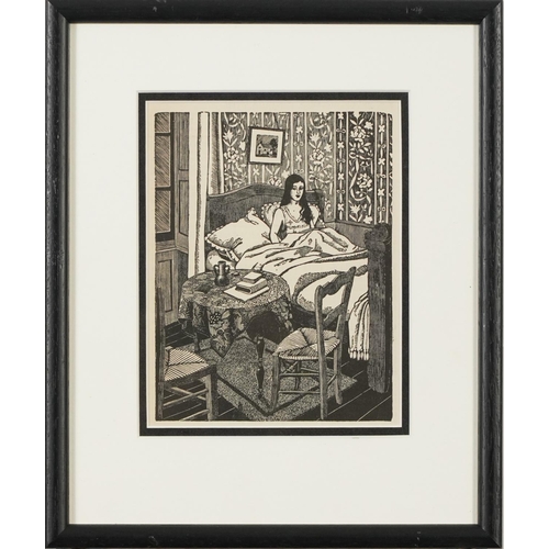 61 - Tirzah Garwood, Wife of Eric Ravilious - The Wife, wood engraving, inscribed Published in The London... 