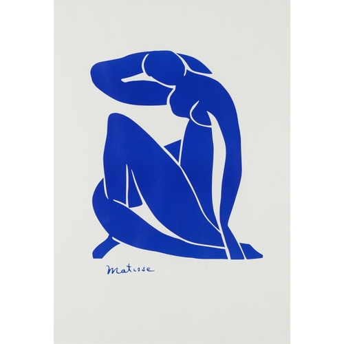 379 - After Henri Matisse - Print of a nude female and an oil on canvas, the largest framed and glazed, 69... 