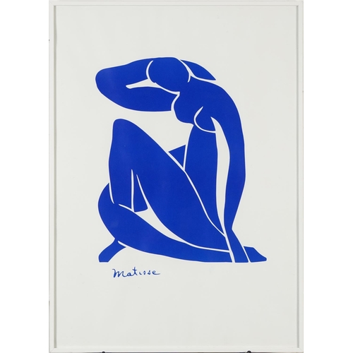 379 - After Henri Matisse - Print of a nude female and an oil on canvas, the largest framed and glazed, 69... 