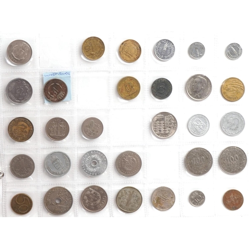 689 - Collection of antique and later coinage and banknotes predominantly arranged in an album including S... 