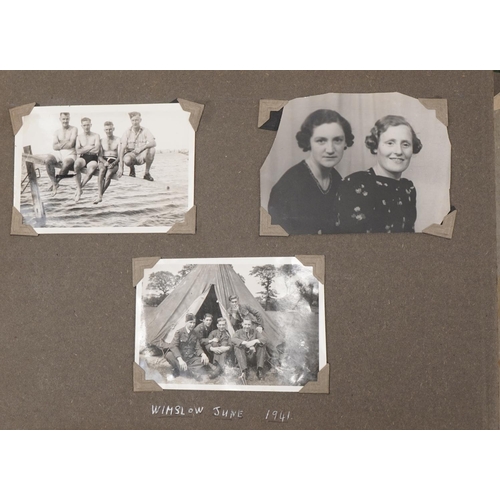 784 - British military World War II RAF photograph album relating to Harvey C Hume Craft Section RAF Port-... 