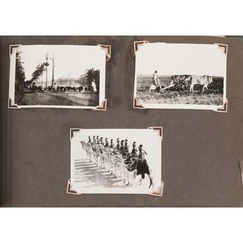 784 - British military World War II RAF photograph album relating to Harvey C Hume Craft Section RAF Port-... 