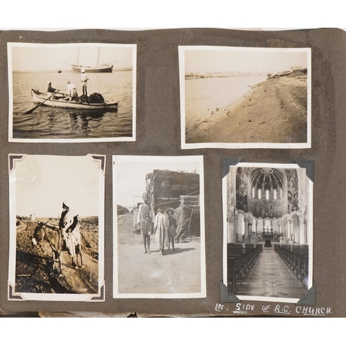 784 - British military World War II RAF photograph album relating to Harvey C Hume Craft Section RAF Port-... 