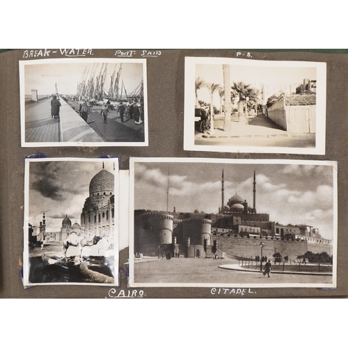 784 - British military World War II RAF photograph album relating to Harvey C Hume Craft Section RAF Port-... 