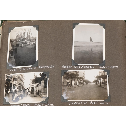 784 - British military World War II RAF photograph album relating to Harvey C Hume Craft Section RAF Port-... 