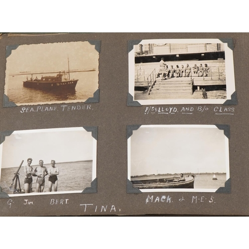 784 - British military World War II RAF photograph album relating to Harvey C Hume Craft Section RAF Port-... 