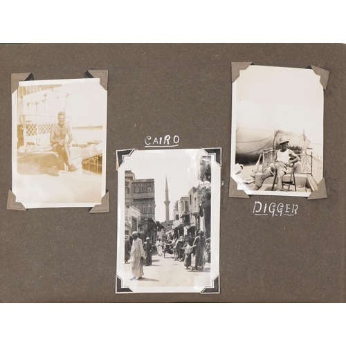 784 - British military World War II RAF photograph album relating to Harvey C Hume Craft Section RAF Port-... 