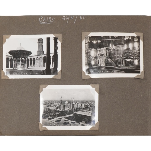 784 - British military World War II RAF photograph album relating to Harvey C Hume Craft Section RAF Port-... 