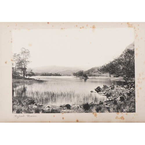 778 - 19th century album of photographs relating to The Lake District and Scotland including Ambleside, Ry... 