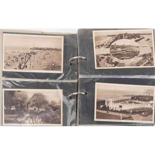 815 - Topographical and social history postcards arranged in an album, some local interest including Kenti... 