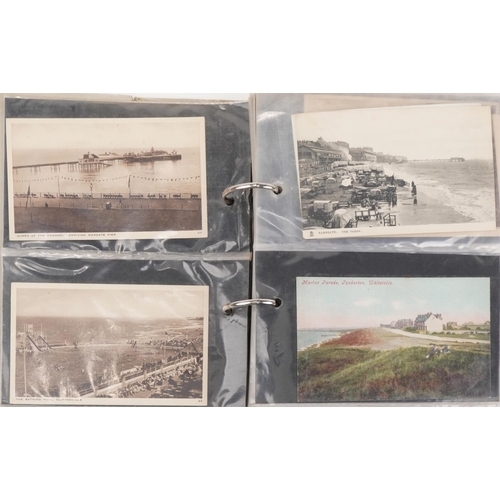 815 - Topographical and social history postcards arranged in an album, some local interest including Kenti... 