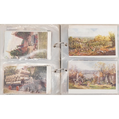 815 - Topographical and social history postcards arranged in an album, some local interest including Kenti... 
