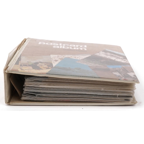815 - Topographical and social history postcards arranged in an album, some local interest including Kenti... 