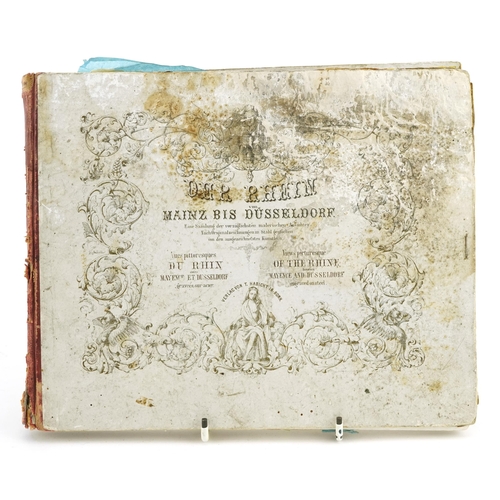 821 - Der Rhein Von Mainz Bis Dusseldorf, hardback book Views Picturesque of the The Rhine between Mayence... 