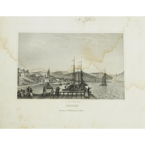 821 - Der Rhein Von Mainz Bis Dusseldorf, hardback book Views Picturesque of the The Rhine between Mayence... 