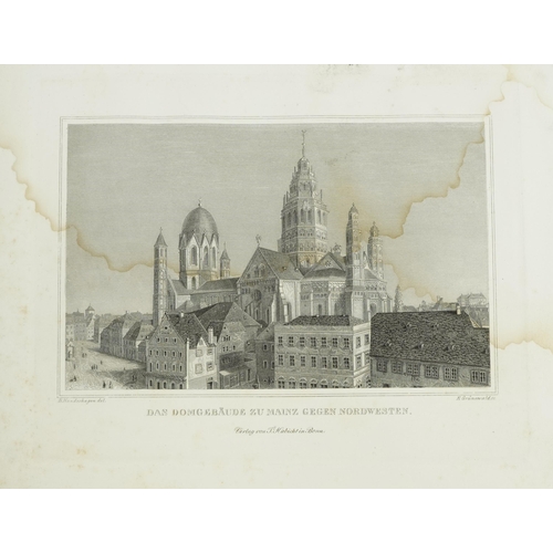 821 - Der Rhein Von Mainz Bis Dusseldorf, hardback book Views Picturesque of the The Rhine between Mayence... 