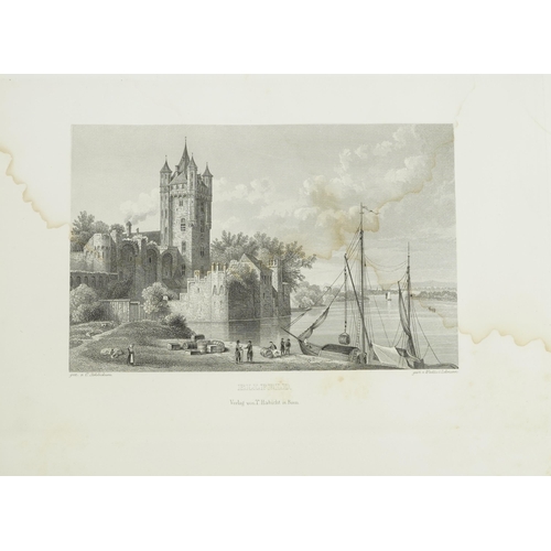 821 - Der Rhein Von Mainz Bis Dusseldorf, hardback book Views Picturesque of the The Rhine between Mayence... 