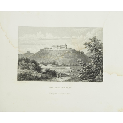 821 - Der Rhein Von Mainz Bis Dusseldorf, hardback book Views Picturesque of the The Rhine between Mayence... 