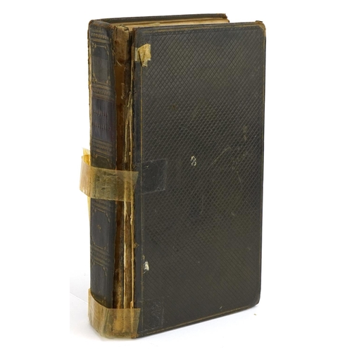 789 - Crosby's Improved Edition, The English Physician by Dr Parkins, early 19th century leather bound har... 