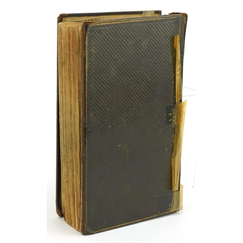 789 - Crosby's Improved Edition, The English Physician by Dr Parkins, early 19th century leather bound har... 