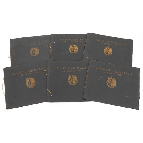 805 - Turner's Watercolours at Farnley Hall, six volumes parts 1-6