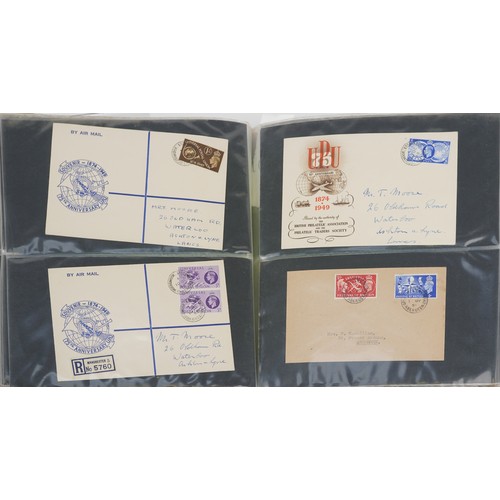 787 - Collection of Victorian and later postal history and covers including Penny Red and Two penny Blue e... 