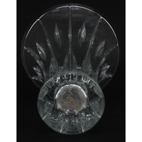 415 - Waterford Marquis glass vase, 23cm high