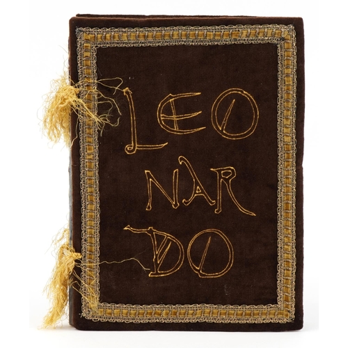 799 - Leonardo da Vinci scrapbook with drawings and annotations, 44.5cm x 33cm