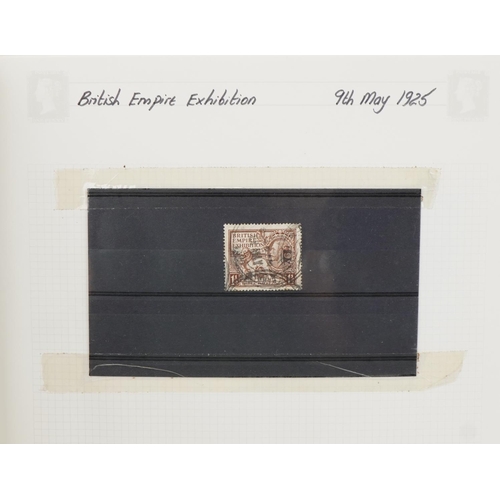 813 - British and world stamps arranged in two albums including Mauritius, some reproduction