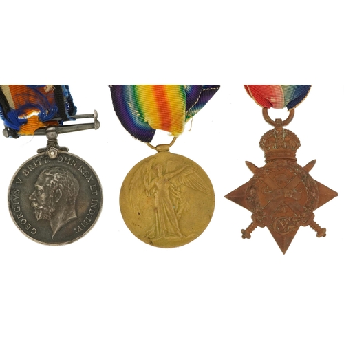 1230 - British military World War I trio with Mons star awarded to 8469PTE.A.B.CHAPLAIN.ESSEXR.