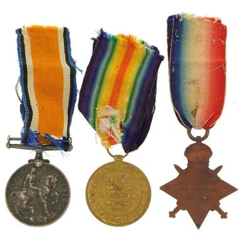 1230 - British military World War I trio with Mons star awarded to 8469PTE.A.B.CHAPLAIN.ESSEXR.