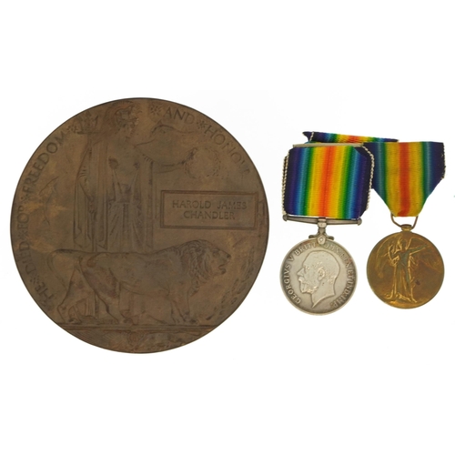 1236 - British military World War I militaria comprising Victory medal awarded to 532342SPR.E.CHANDLER.R.E.... 