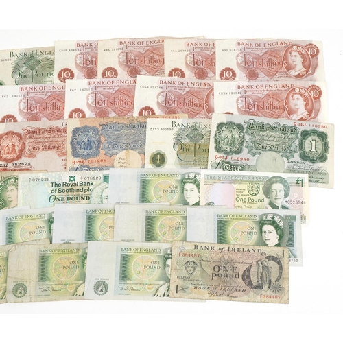 700 - Antique and later banknotes including Bank of Ireland one pound and States of Jersey one pound