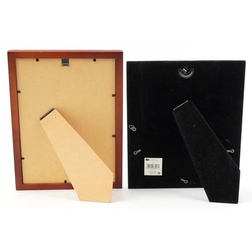812 - Two ink autographs housed in framed displays comprising Bill Nelson and David Sylvian, the largest o... 