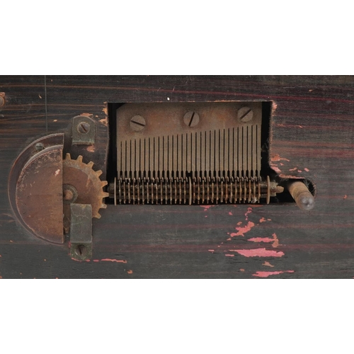 605 - Novelty Monopol polyphone in the form of a piano, 21cm high