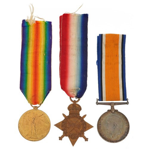 1227 - British military World War I trio awarded to 32552.A.SJT.G.W.HANES.R.E.