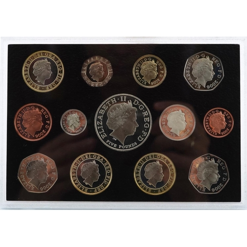 771 - United Kingdom 2006 proof coin collection with fitted box