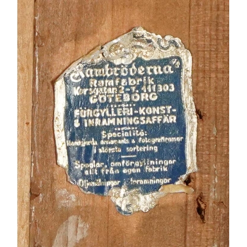 590 - Top half portrait of a female wearing a bonnet, 19th century oil on canvas, mounted and framed, 75cm... 