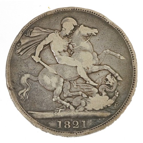 699 - George III 1821 silver crown