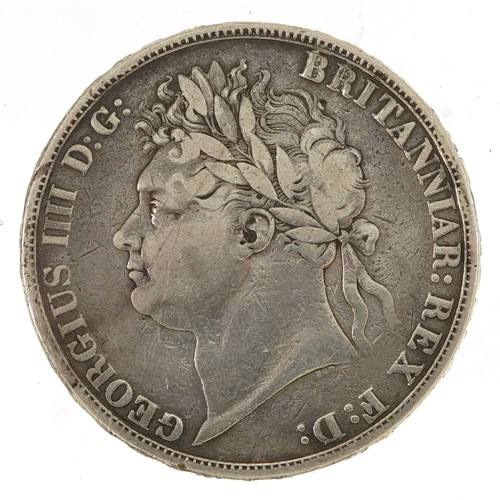 699 - George III 1821 silver crown