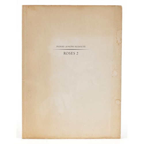 797 - Roses 2, book with botanical prints by Pierre-Joseph Redoute, 40.5cm x 30cm