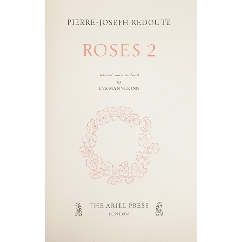 797 - Roses 2, book with botanical prints by Pierre-Joseph Redoute, 40.5cm x 30cm