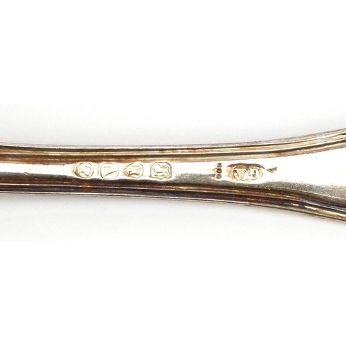 145 - Chawner & Co, seven matching Victorian silver spoons, London 1876, 18cm in length, 483.2g