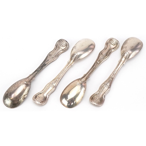 292 - Richard Whitford, set of four George III silver teaspoons, Dublin 1813, 12cm in length, 115.2g