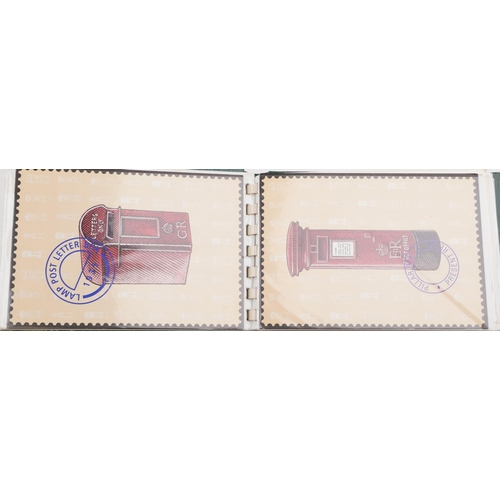 829 - Assorted ephemera including miniature children's books, postcards and Historic Cars coin set