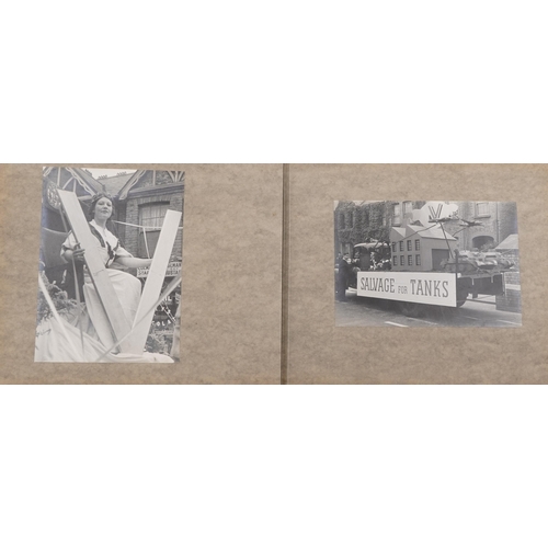 807 - Post war album Carnival Parade possibly Borough of Southall 1951 together with photographic cabinet ... 