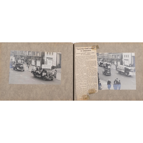 807 - Post war album Carnival Parade possibly Borough of Southall 1951 together with photographic cabinet ... 
