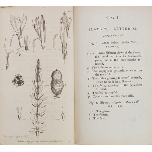 792 - Thirty-eight Plates with Explanations: Intended to Illustrate Linnaeus's System of Vegetables, 18th ... 