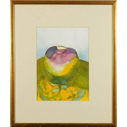 508 - Elda Abramson - Still life flowers, three watercolours including a pair, each mounted, framed and gl... 